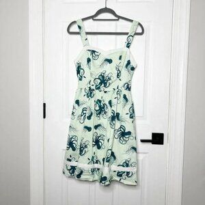 MODCLOTH Unicorn "Heck Yes" Jellyfish Octopus Print Rockabilly Dress Size M HTF